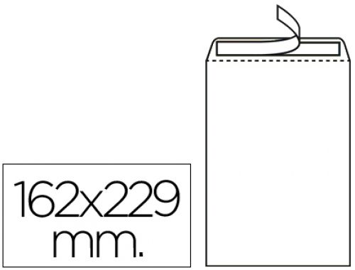 Envelope liderpapel n.16 bolsa c5 branco 162x229 mm tira de silicone pack de 250 unidades , Liderpapel , 33309 , 8423473333093